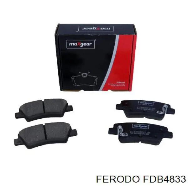 Compre FDB4833 Ferodo Sapatas do freio traseiras de disco