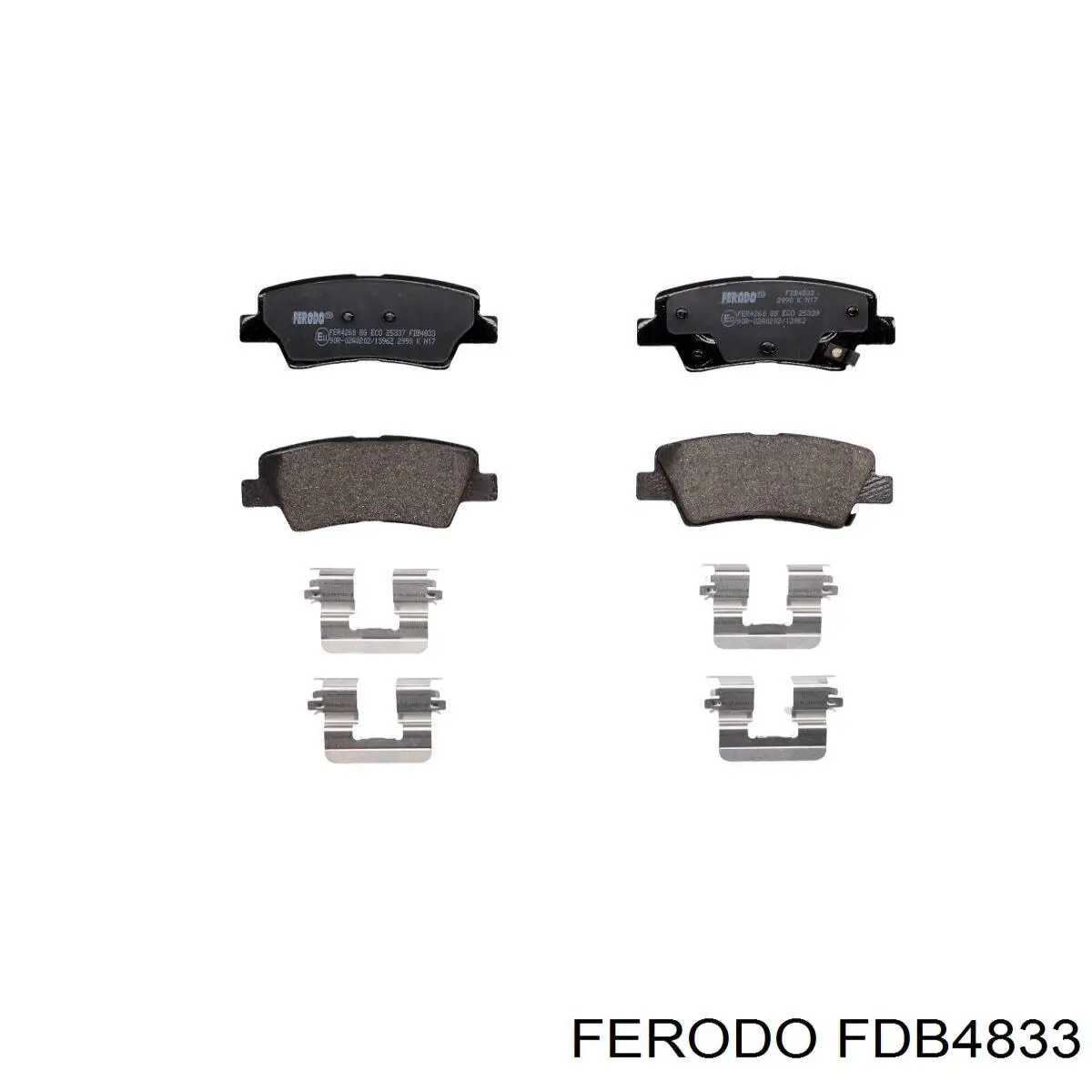 Sapatas do freio traseiras de disco Ferodo FDB4833 preço, a partir de 27,95 USD