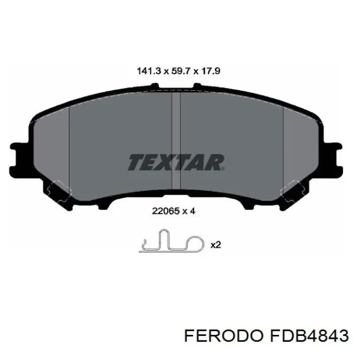 Compre FDB4843 Ferodo Sapatas do freio dianteiras de disco