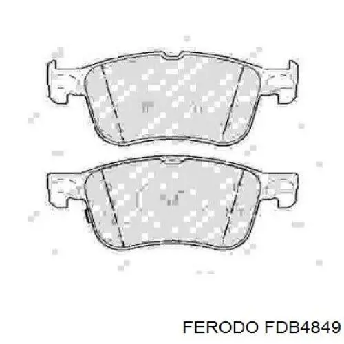 Sapatas do freio dianteiras de disco Ferodo FDB4849 preço, a partir de 40,45 USD