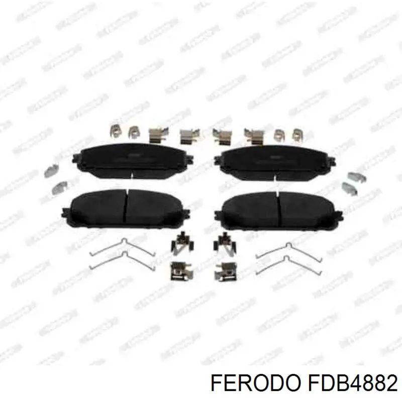 FDB4882 Ferodo Sapatas do freio dianteiras de disco