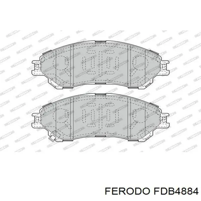 Compre FDB4884 Ferodo Sapatas do freio dianteiras de disco