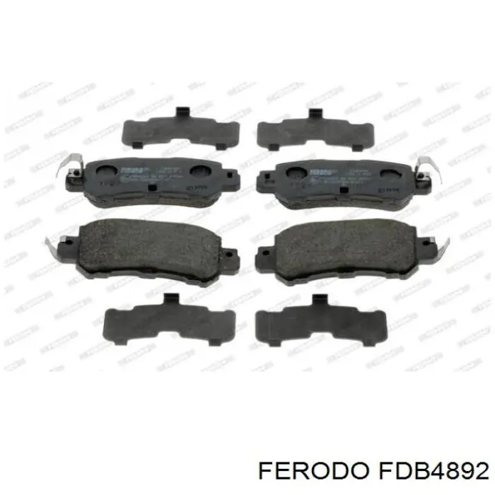 Sapatas do freio traseiras de disco Ferodo FDB4892 preço, a partir de 25,15 USD