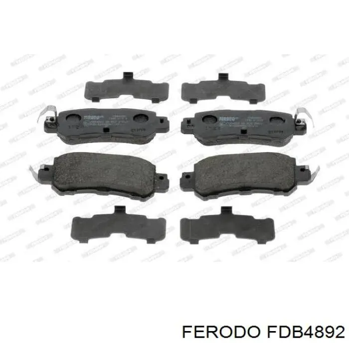 Compre FDB4892 Ferodo Sapatas do freio traseiras de disco
