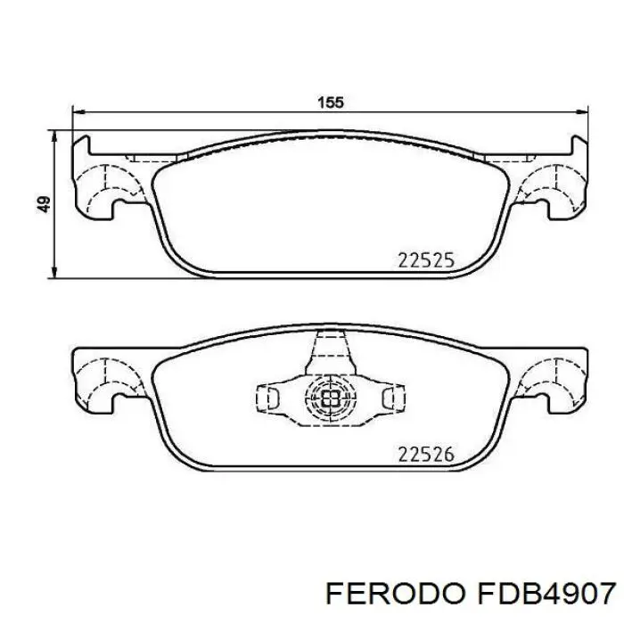 Compre FDB4907 Ferodo Sapatas do freio dianteiras de disco