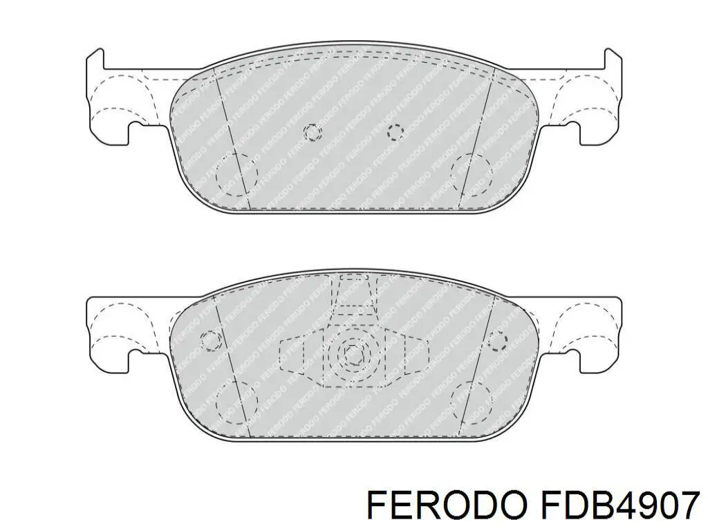 Sapatas do freio dianteiras de disco Ferodo FDB4907 preço, a partir de 30,03 USD