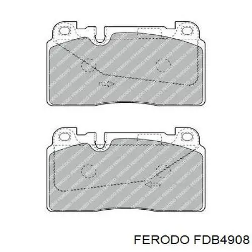 Sapatas do freio dianteiras de disco Ferodo FDB4908 preço, a partir de 51,92 USD
