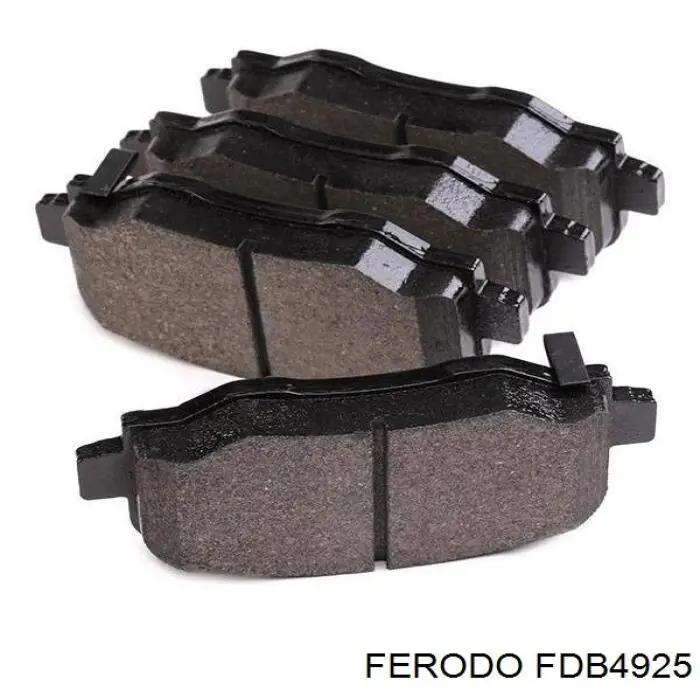 FDB4925 Ferodo Sapatas do freio traseiras de disco