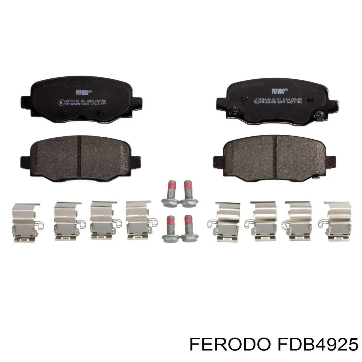 Sapatas do freio traseiras de disco Ferodo FDB4925 preço, a partir de 32,05 USD
