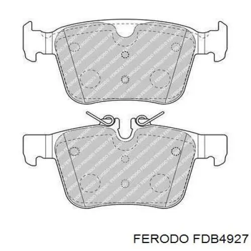 Sapatas do freio traseiras de disco Ferodo FDB4927 preço, a partir de 35,97 USD