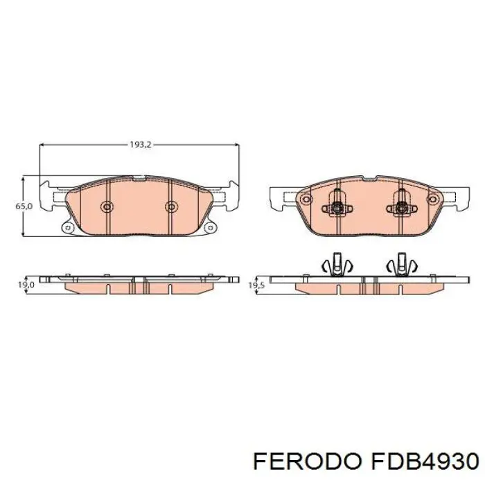 Compre FDB4930 Ferodo Sapatas do freio dianteiras de disco
