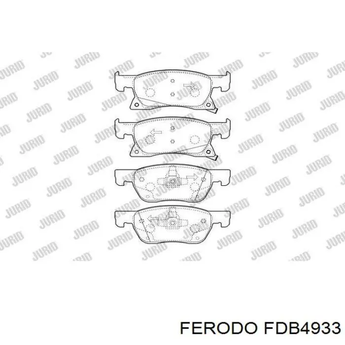 Compre FDB4933 Ferodo Sapatas do freio dianteiras de disco