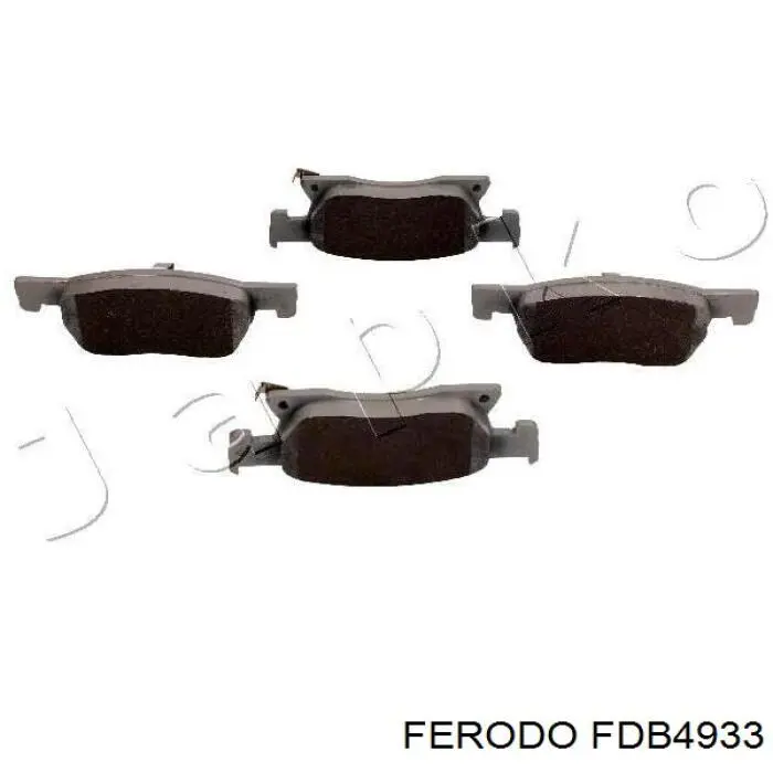 Sapatas do freio dianteiras de disco FDB4933 Ferodo