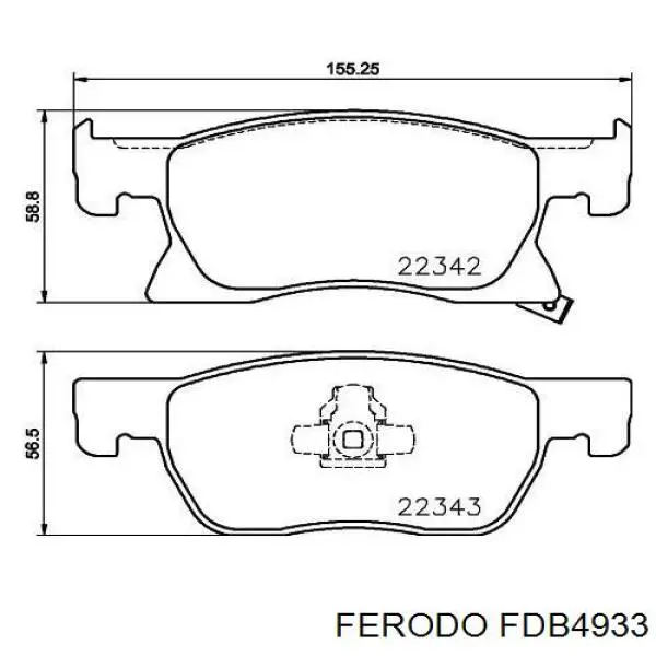 Compre FDB4933 Ferodo Sapatas do freio dianteiras de disco