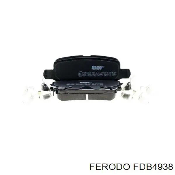 Sapatas do freio traseiras de disco Ferodo FDB4938 preço, a partir de 30,26 USD