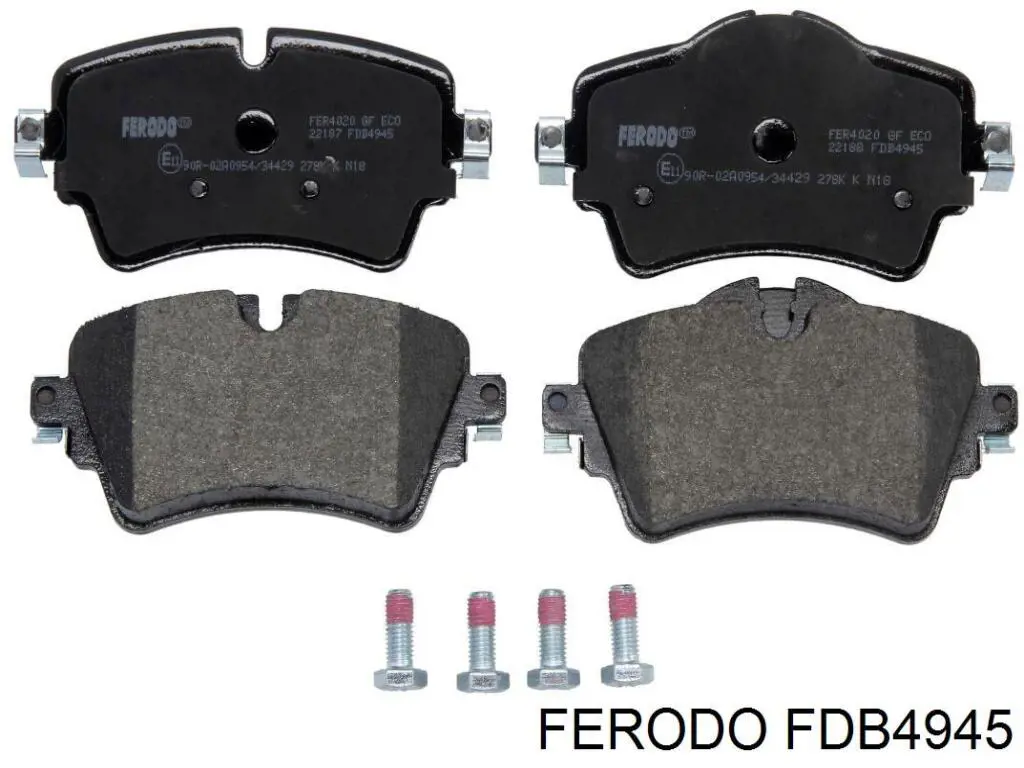 FDB4945 Ferodo Sapatas do freio dianteiras de disco