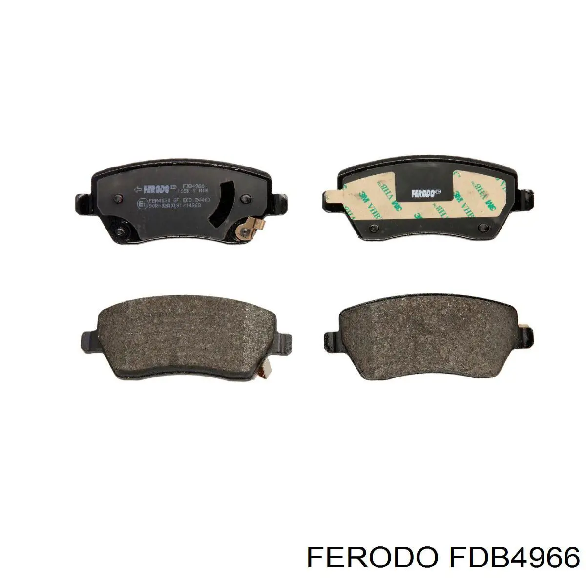 FDB4966 Ferodo Sapatas do freio dianteiras de disco