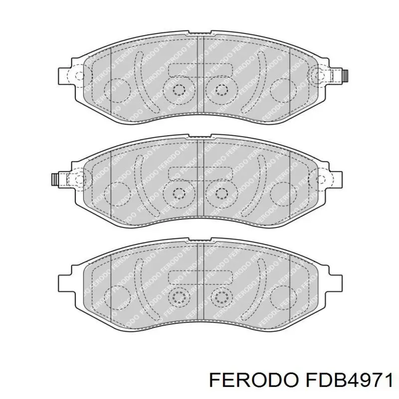 FDB4971 Ferodo Sapatas do freio dianteiras de disco
