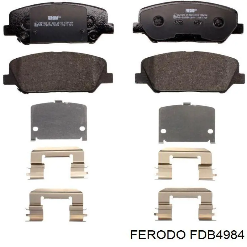 FDB4984 Ferodo Sapatas do freio dianteiras de disco