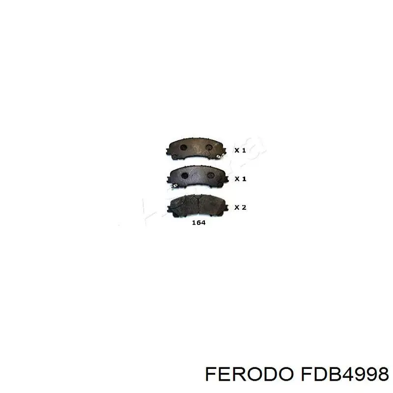 Sapatas do freio dianteiras de disco Ferodo FDB4998 preço, a partir de 41,10 USD