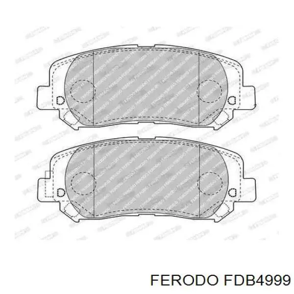 FDB4999 Ferodo Sapatas do freio dianteiras de disco