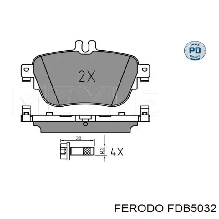 Compre FDB5032 Ferodo Sapatas do freio dianteiras de disco