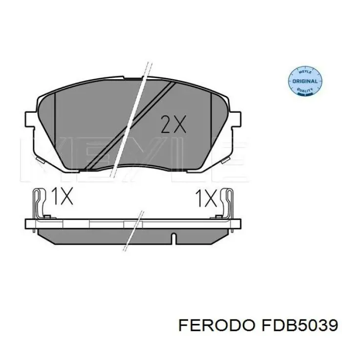 Compre FDB5039 Ferodo Sapatas do freio dianteiras de disco