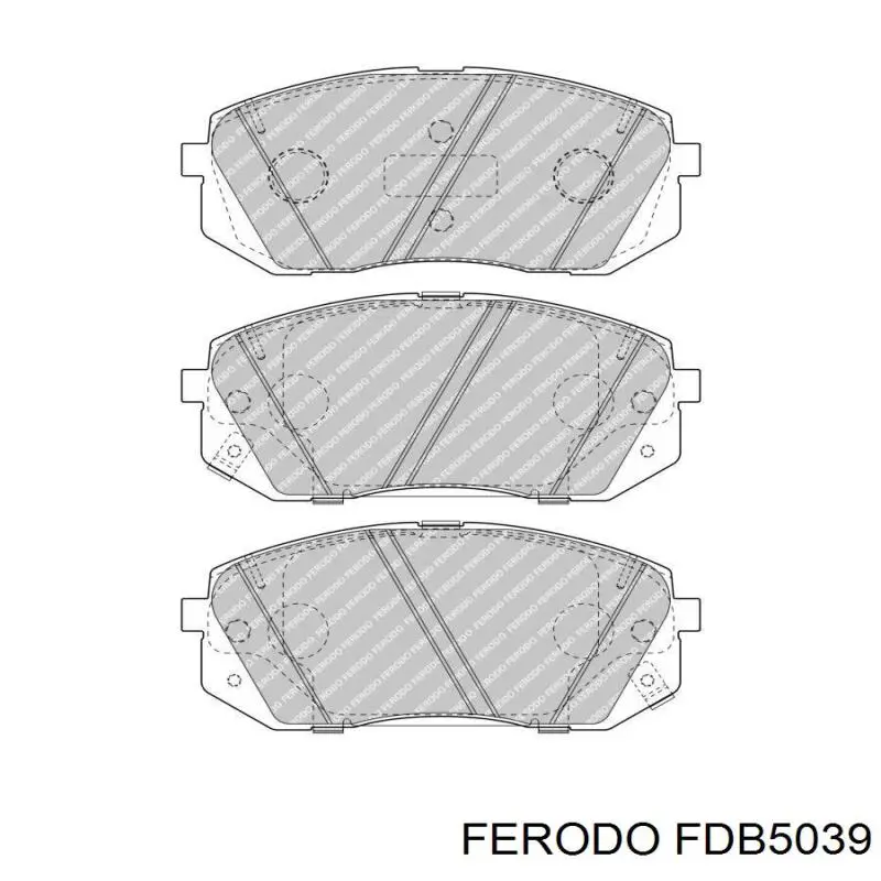 FDB5039 Ferodo Sapatas do freio dianteiras de disco