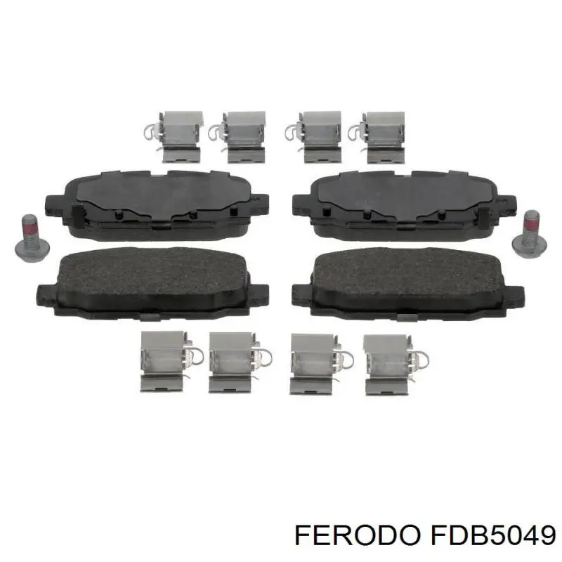 FDB5049 Ferodo Sapatas do freio traseiras de disco
