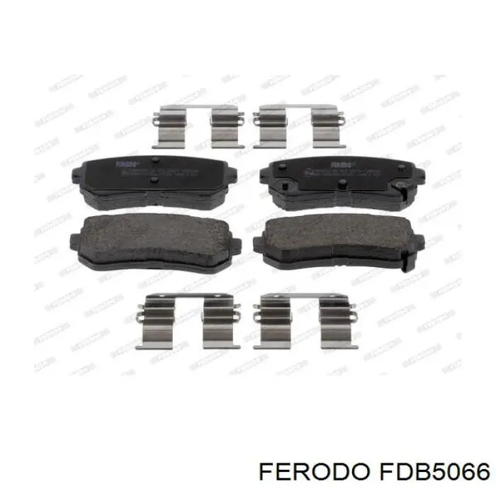 FDB5066 Ferodo Sapatas do freio traseiras de disco