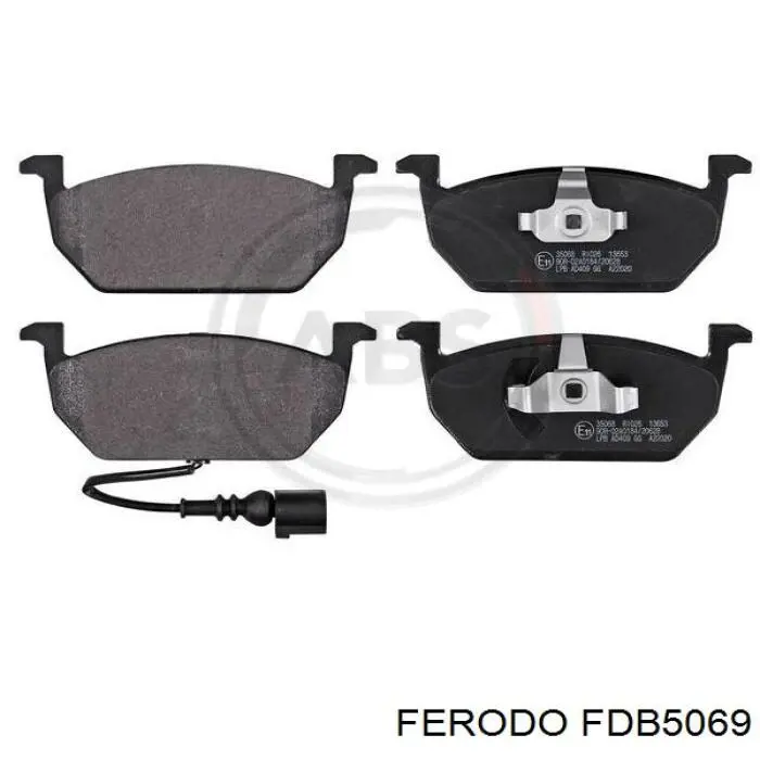 FDB5069 Ferodo Sapatas do freio dianteiras de disco