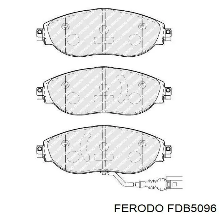 FDB5096 Ferodo Sapatas do freio dianteiras de disco