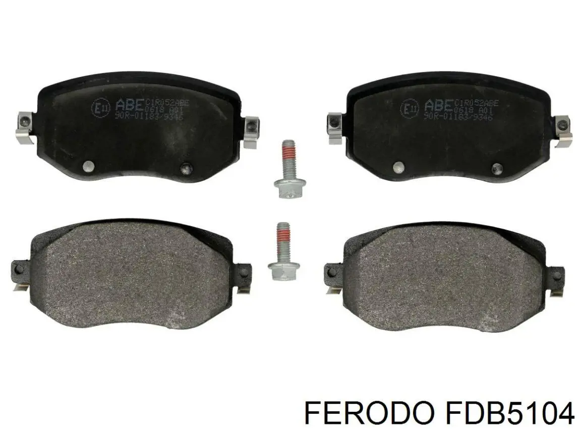 Compre FDB5104 Ferodo Sapatas do freio dianteiras de disco