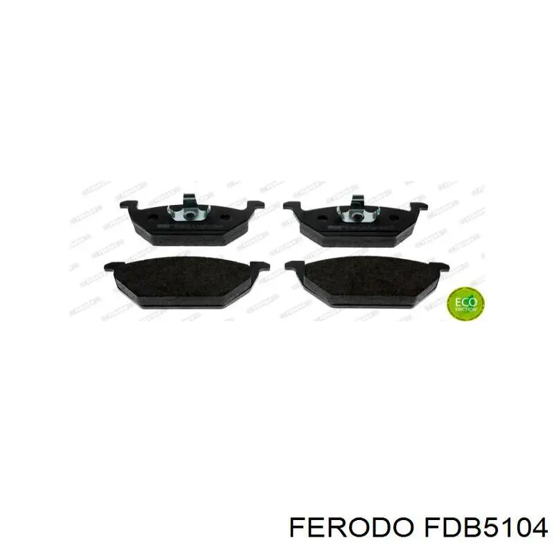 Sapatas do freio dianteiras de disco Ferodo FDB5104 preço, a partir de 36,82 USD