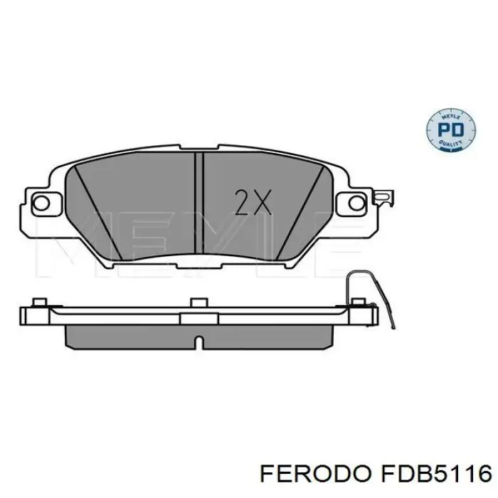 Compre FDB5116 Ferodo Sapatas do freio traseiras de disco