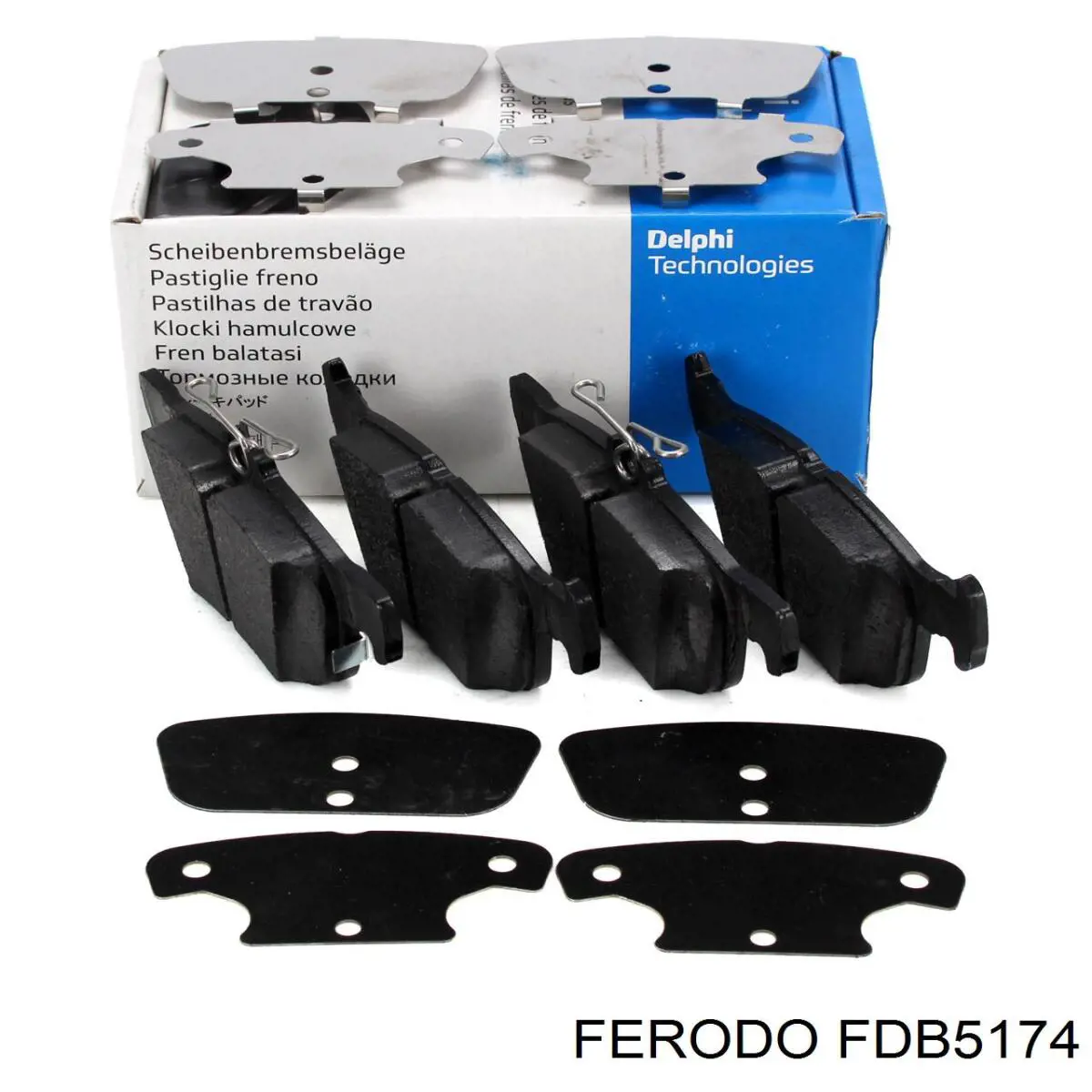 Sapatas do freio traseiras de disco Ferodo FDB5174 preço, a partir de 37,23 USD