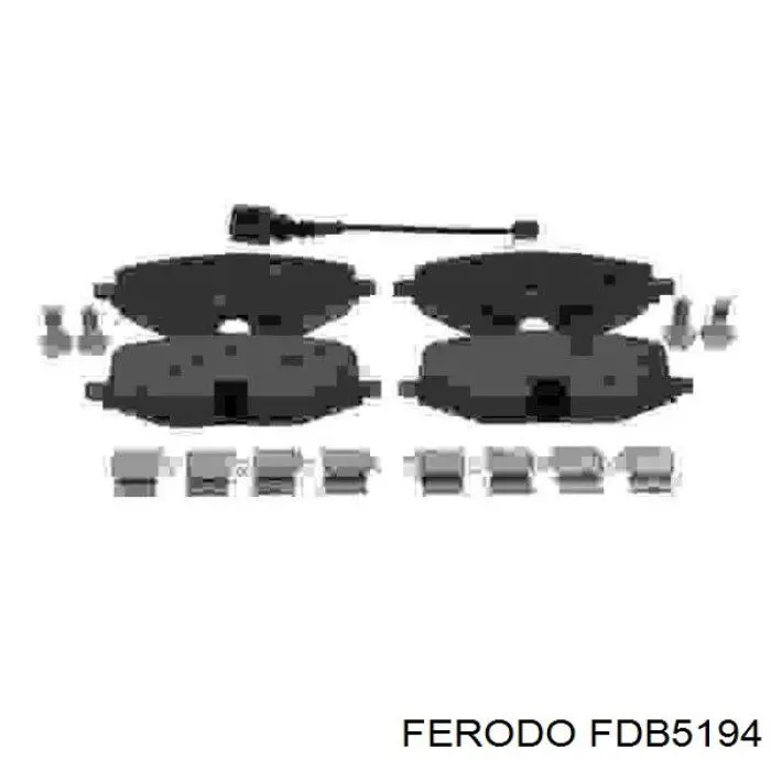 Sapatas do freio dianteiras de disco Ferodo FDB5194 preço, a partir de 51,36 USD