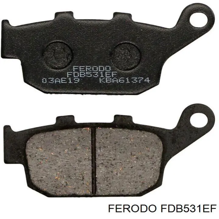 Sapatas do freio traseiras de disco Ferodo FDB531EF preço, a partir de 23,34 USD