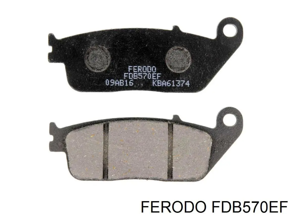 FDB570EF Ferodo Sapatas do freio dianteiras de disco