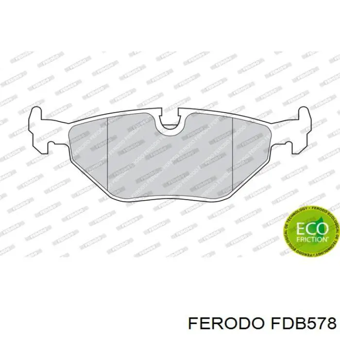 Sapatas do freio traseiras de disco Ferodo FDB578 preço, a partir de 22,27 USD