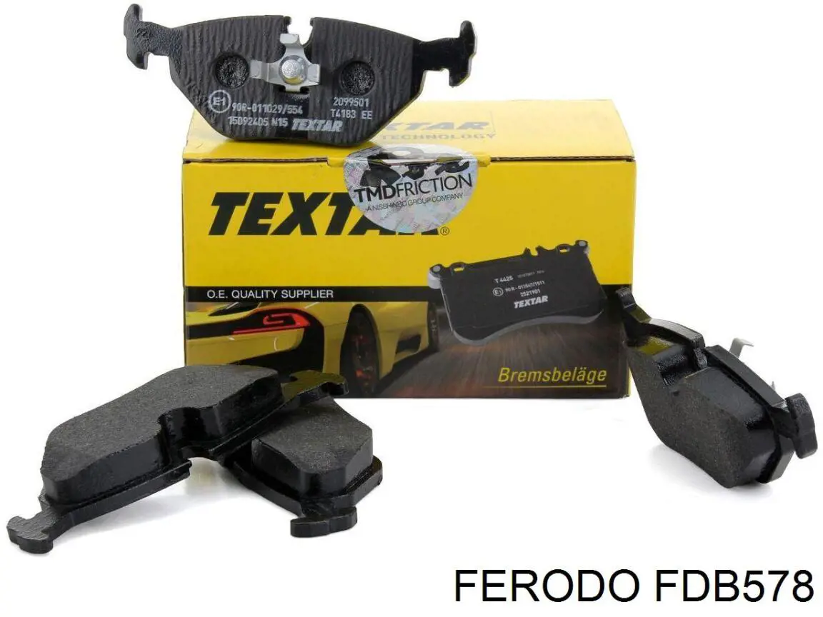 Compre FDB578 Ferodo Sapatas do freio traseiras de disco