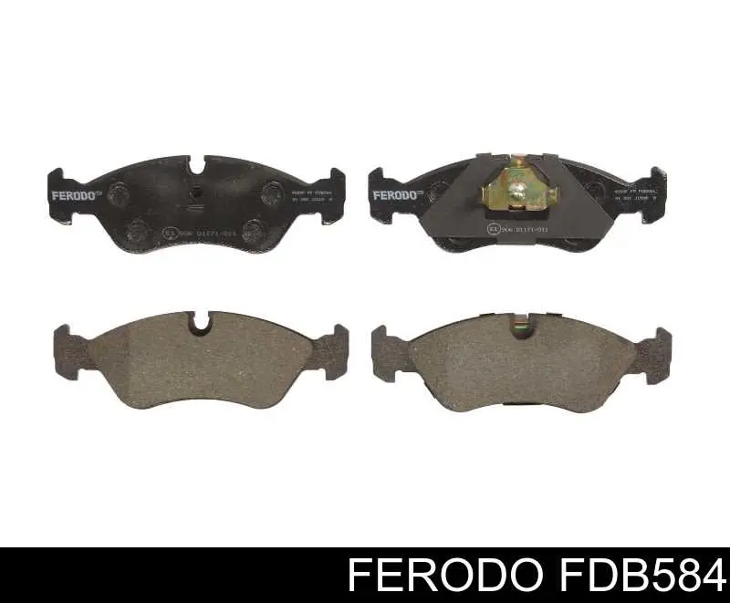 Sapatas do freio dianteiras de disco Ferodo FDB584 preço, a partir de 28,99 USD