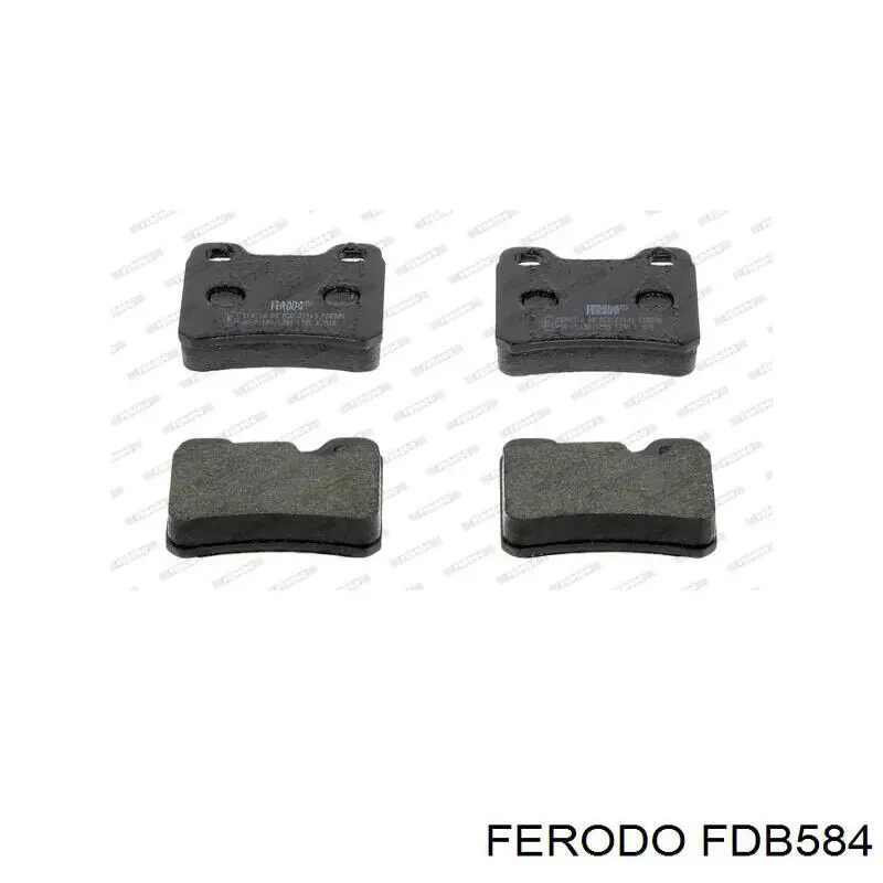 Compre FDB584 Ferodo Sapatas do freio dianteiras de disco
