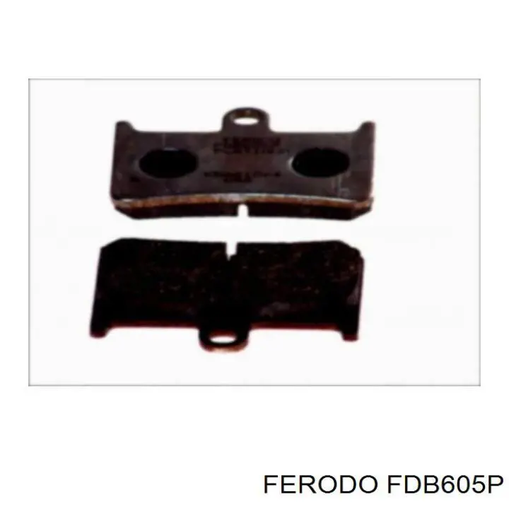 Sapatas do freio dianteiras de disco FDB605EF Ferodo