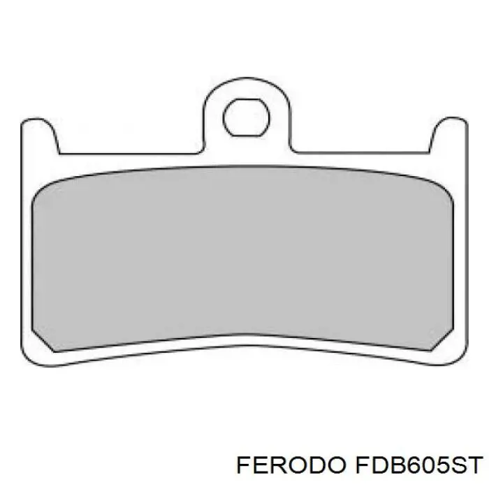 Sapatas do freio dianteiras de disco FDB605XRAC Ferodo