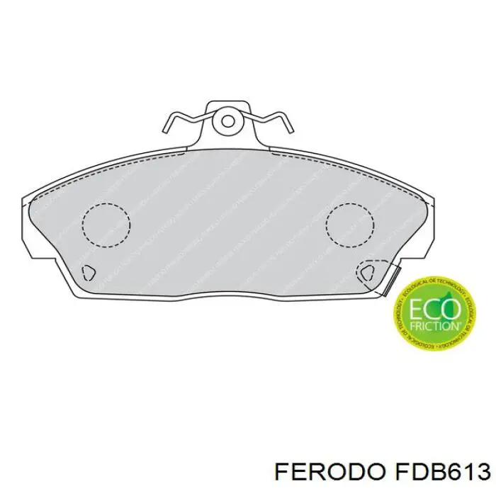 Sapatas do freio dianteiras de disco Ferodo FDB613 preço, a partir de 30,02 USD