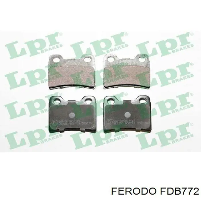 Compre FDB772 Ferodo Sapatas do freio traseiras de disco