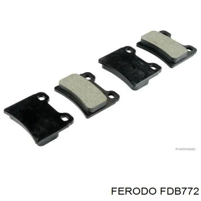 Sapatas do freio traseiras de disco FDB772 Ferodo