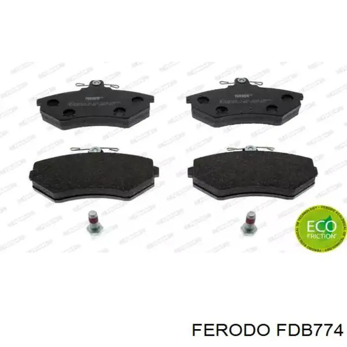 Sapatas do freio dianteiras de disco Ferodo FDB774 preço, a partir de 23,85 USD