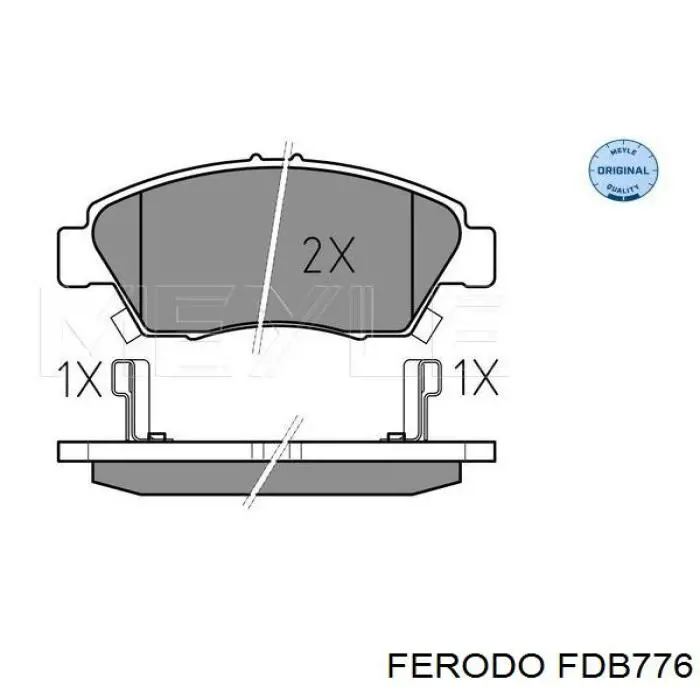 Compre FDB776 Ferodo Sapatas do freio dianteiras de disco
